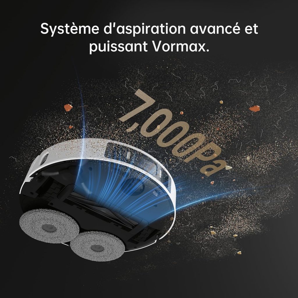 Dreame L20 Ultra Complete Robot Aspirateur Laveur avec Technologie MopExtend, démontage, Levage et Auto-Lavage des serpillières, 7 000 Pa, AI Action LDS Navigation, Station Automatique