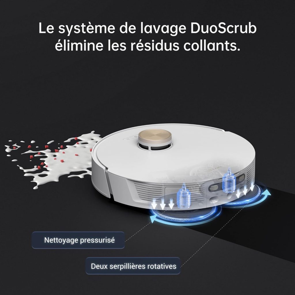 Dreame L20 Ultra Complete Robot Aspirateur Laveur avec Technologie MopExtend, démontage, Levage et Auto-Lavage des serpillières, 7 000 Pa, AI Action LDS Navigation, Station Automatique