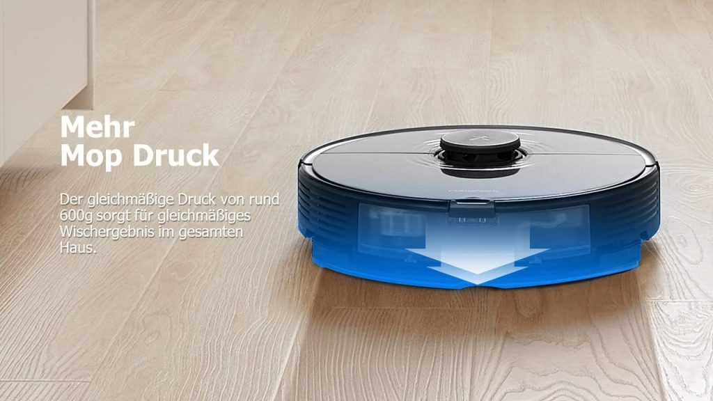 Roborock S7+ Robot dAspiration et de Lustrage pour Tous les Sols avec Station de Vidange Automatique (2500Pa, 180Min dAutonomie, Réservoir à Poussière de 470Ml/300Ml dEau, App/Commande Vocale) Noir